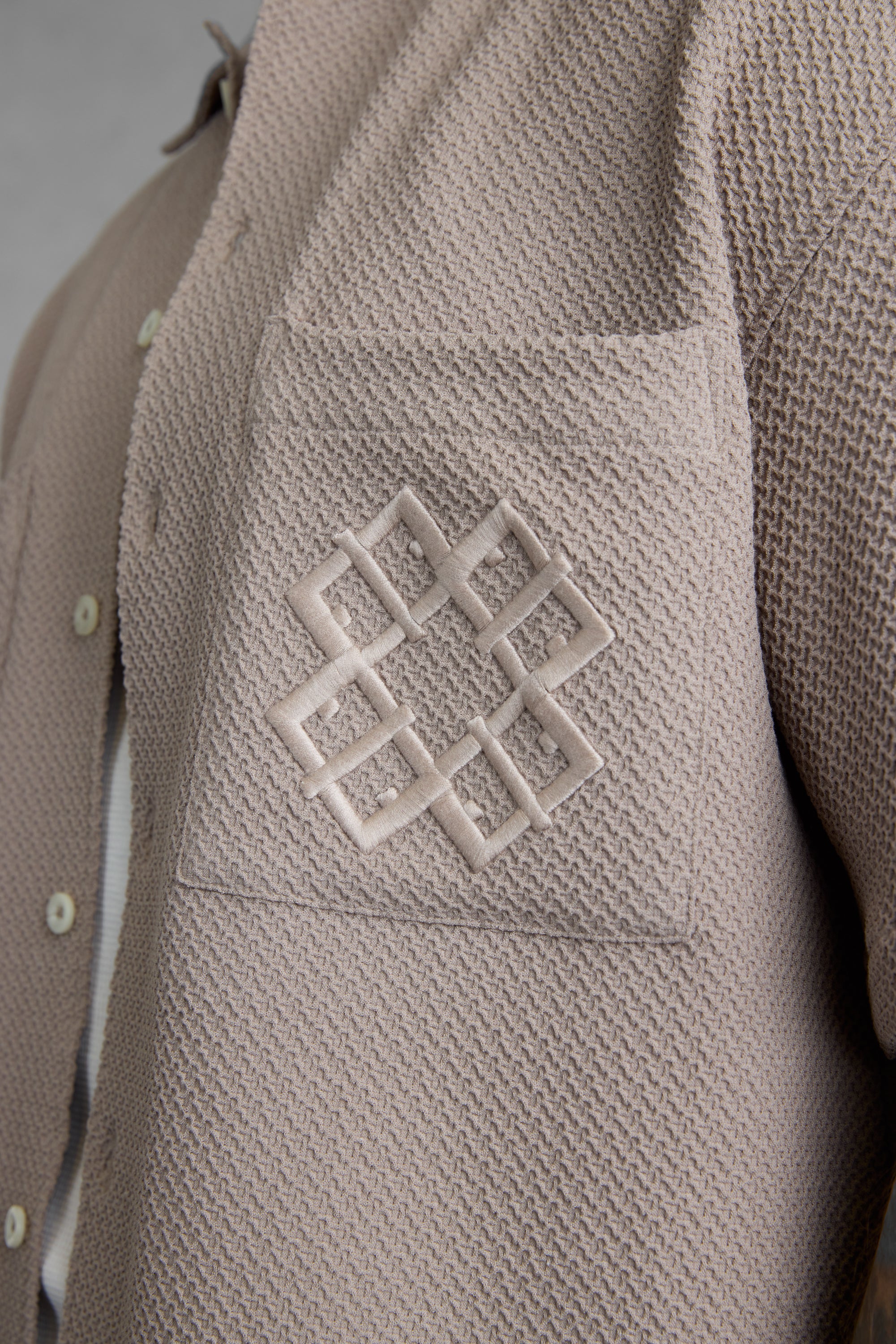 TAUPE MONOGRAM SHIRT - Image 2