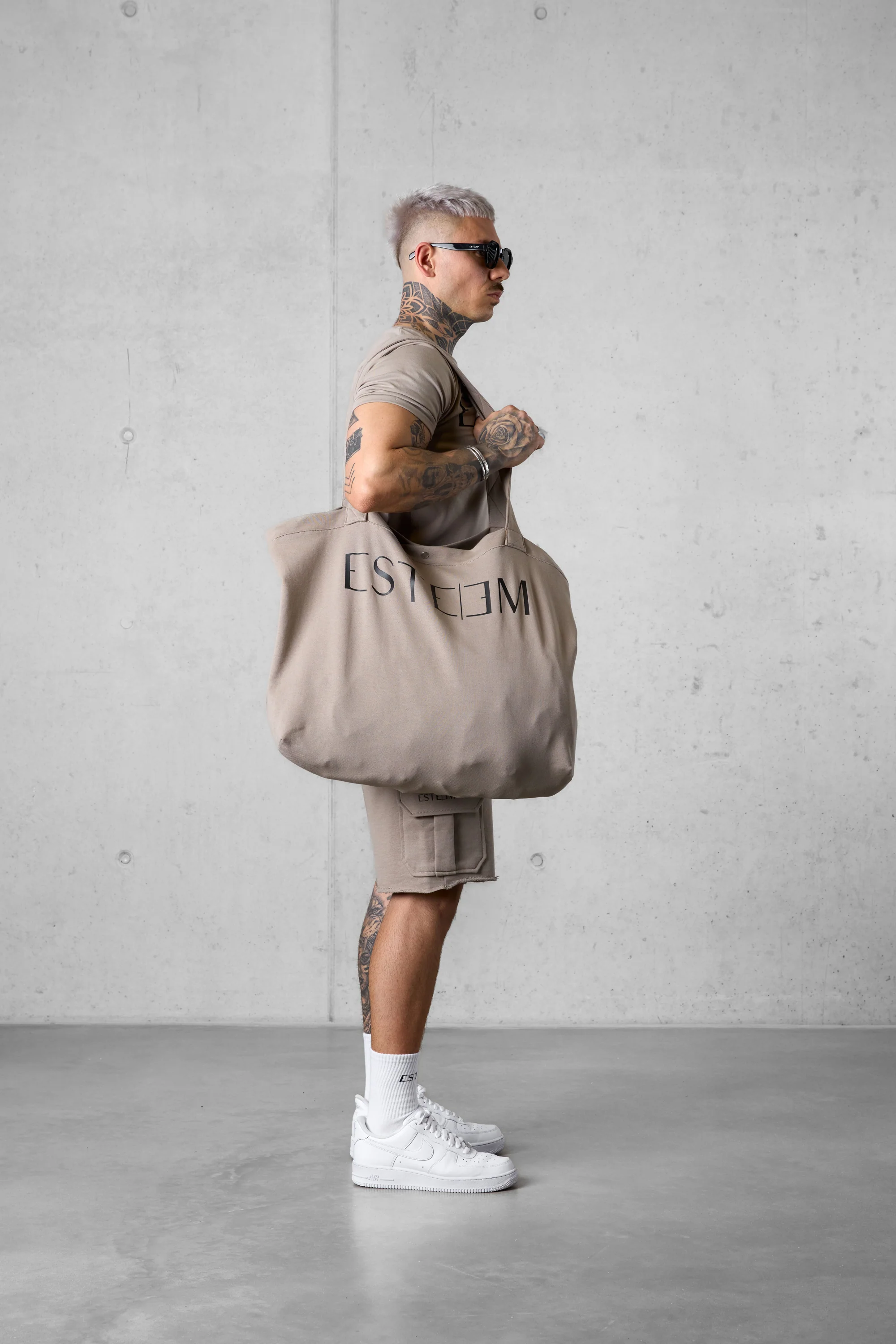 VINTAGEKHAKI BEACH TOTE BAG - Image 3