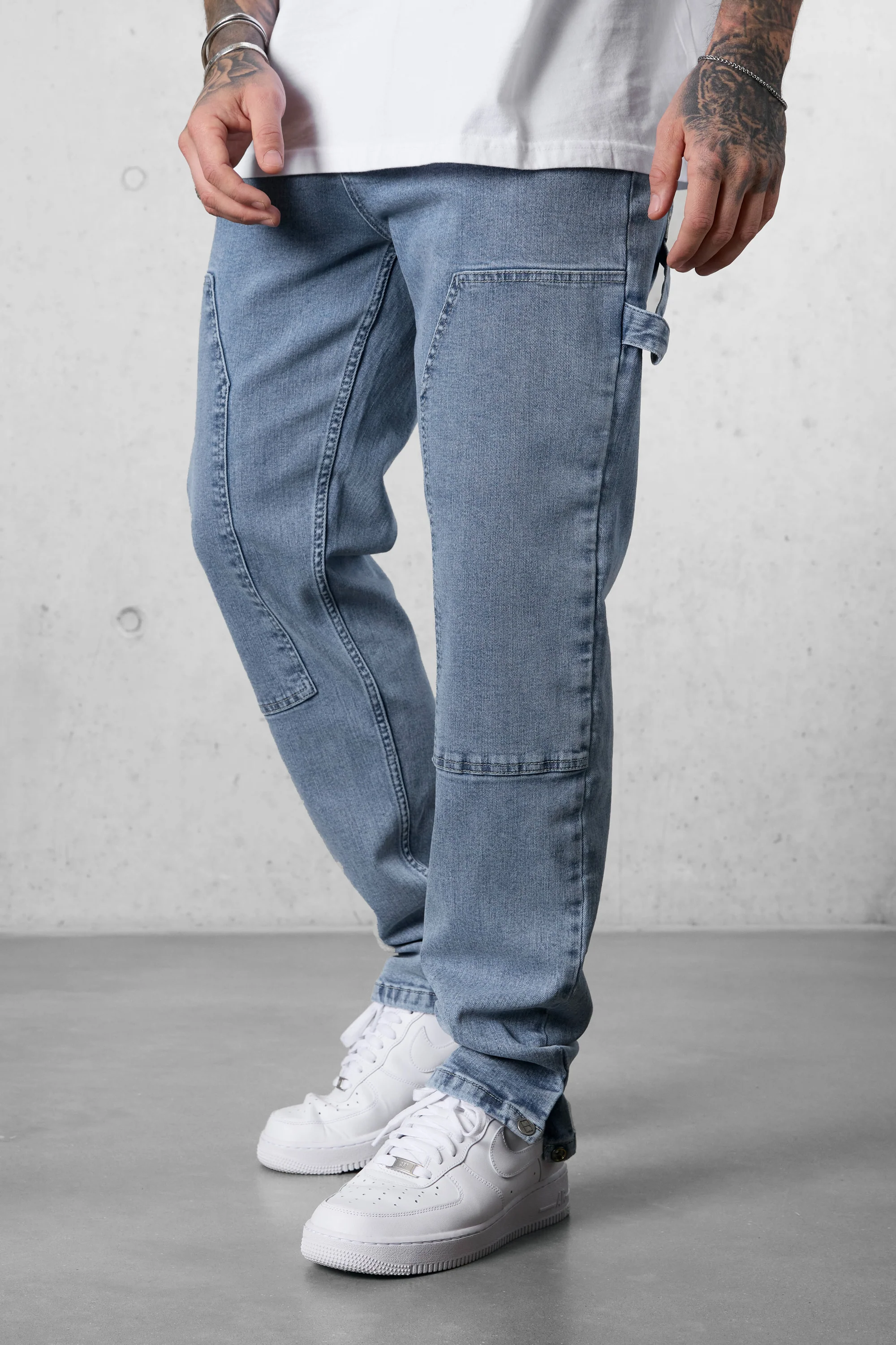 WASHED GREYBLUE CARPENTER JEANS - Image 3