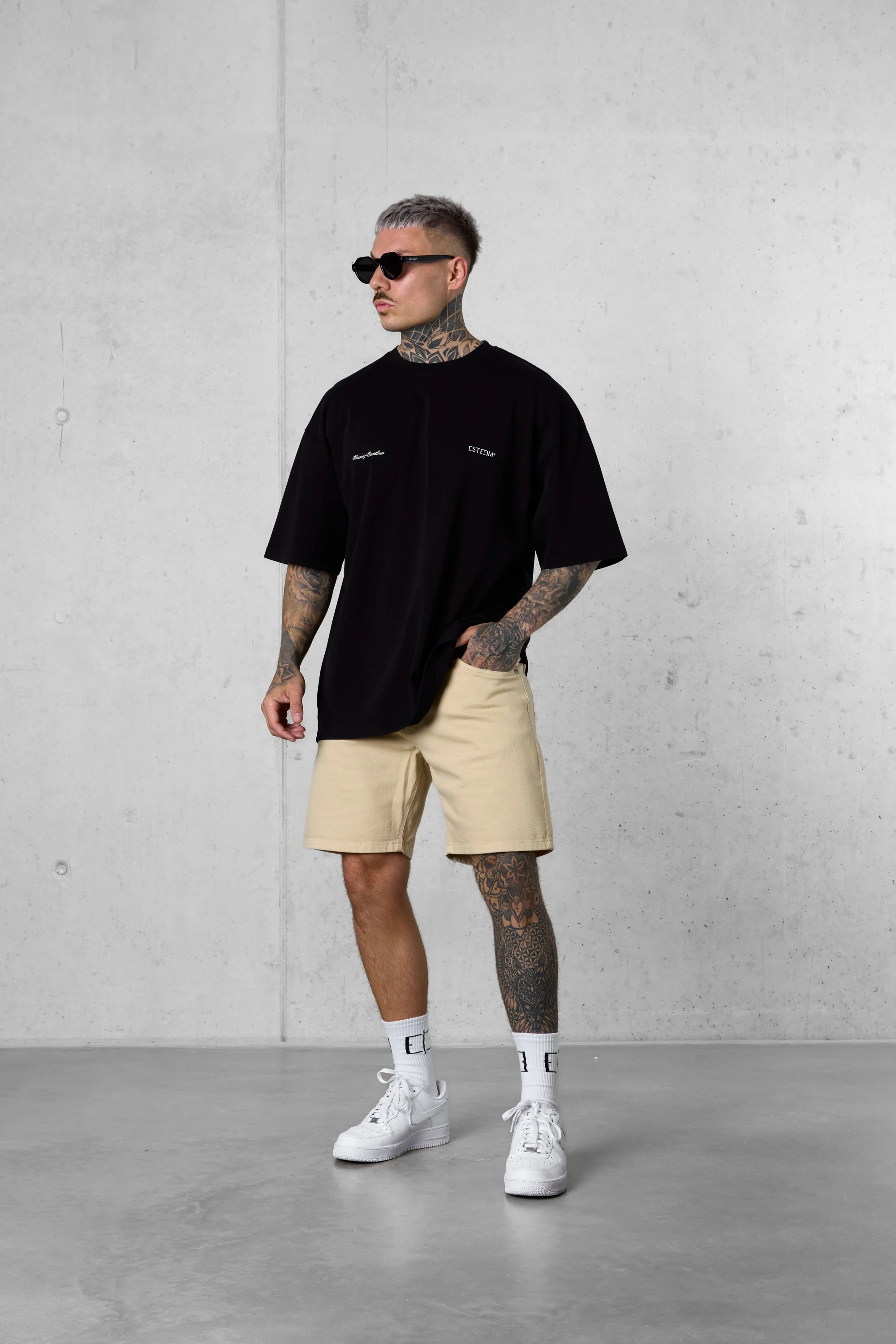 WASHED STONE BASIC JEANSSHORTS - Image 2