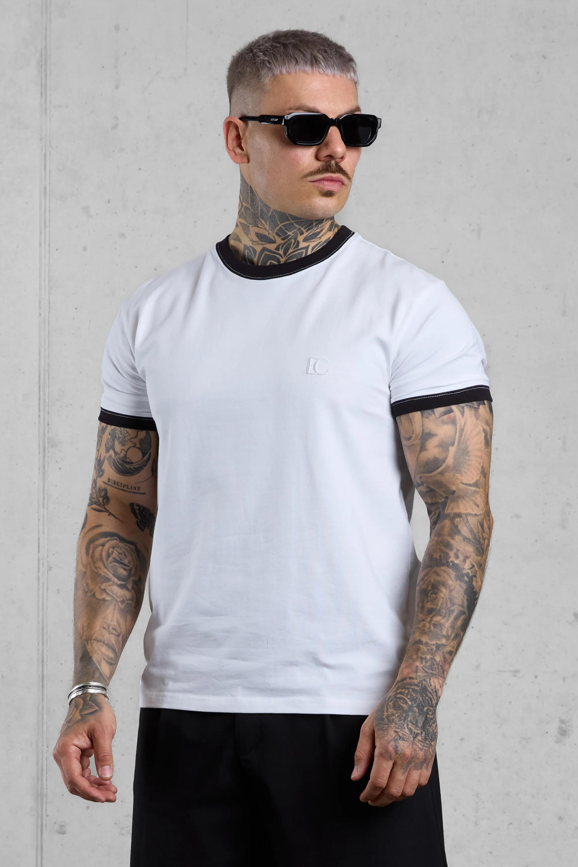 WHITE CONTRAST TEE - Image 4