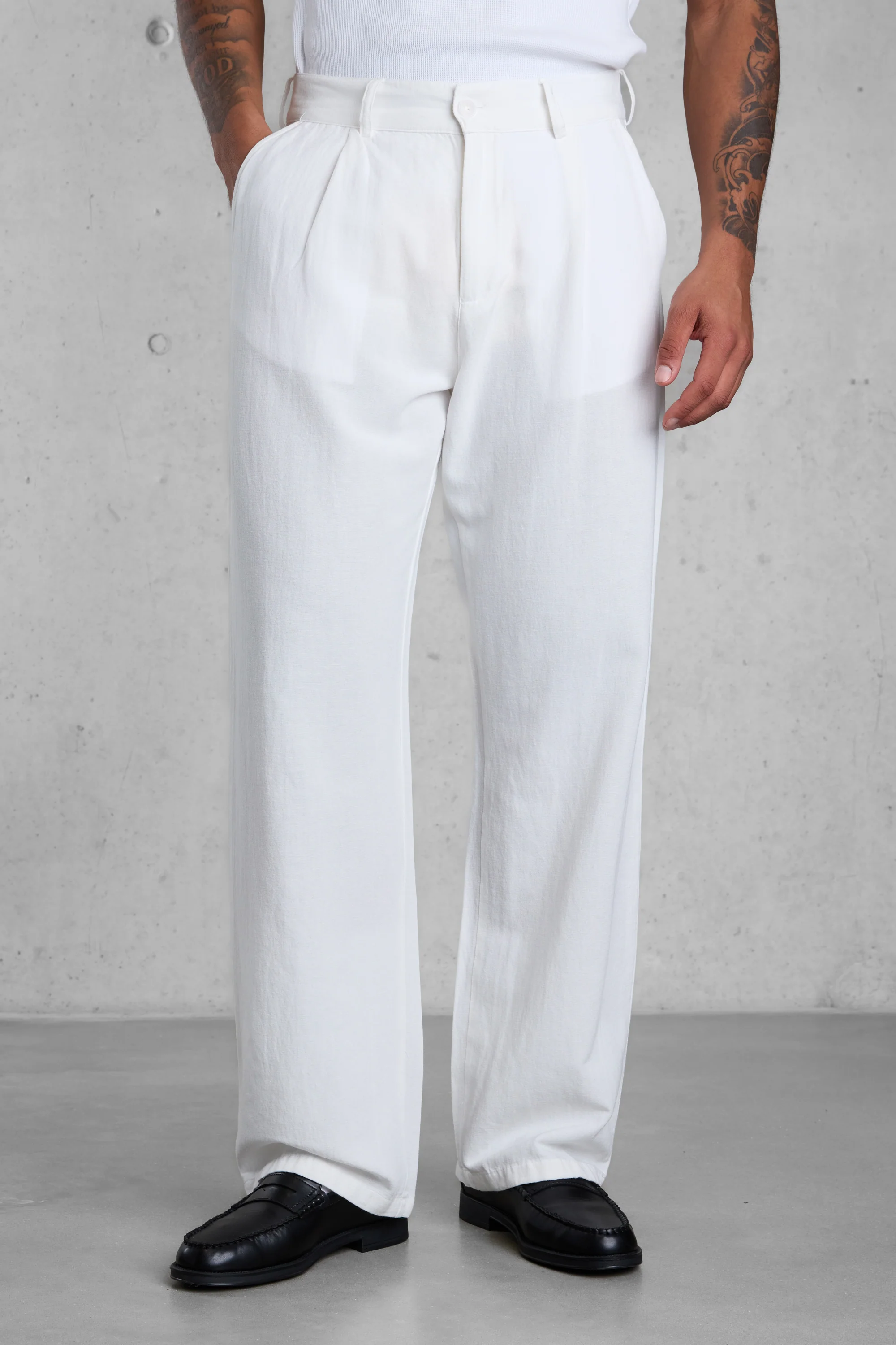 WHITE LINEN PANTS - Image 4