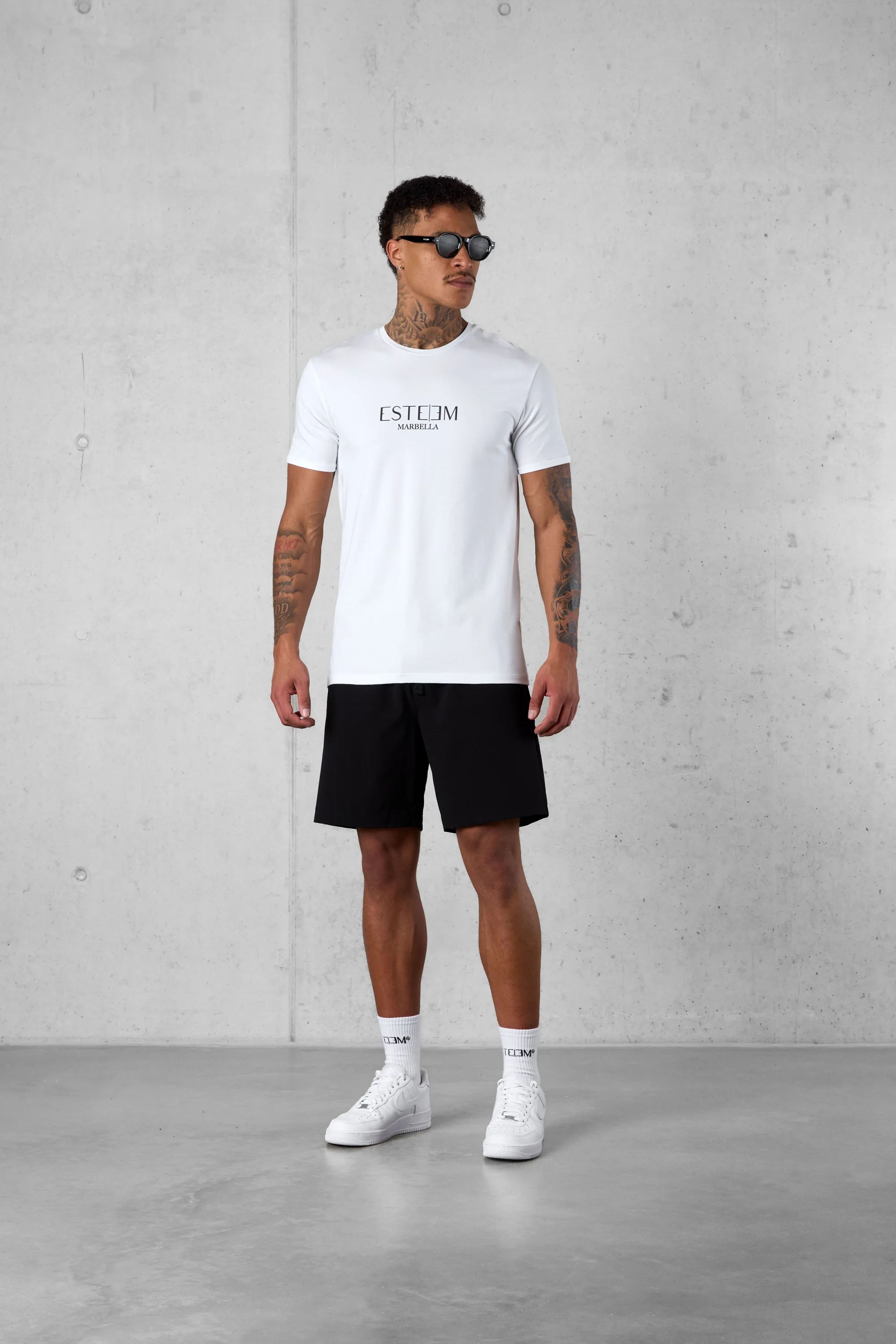 WHITE MARBELLA LOGO TEE - Image 2