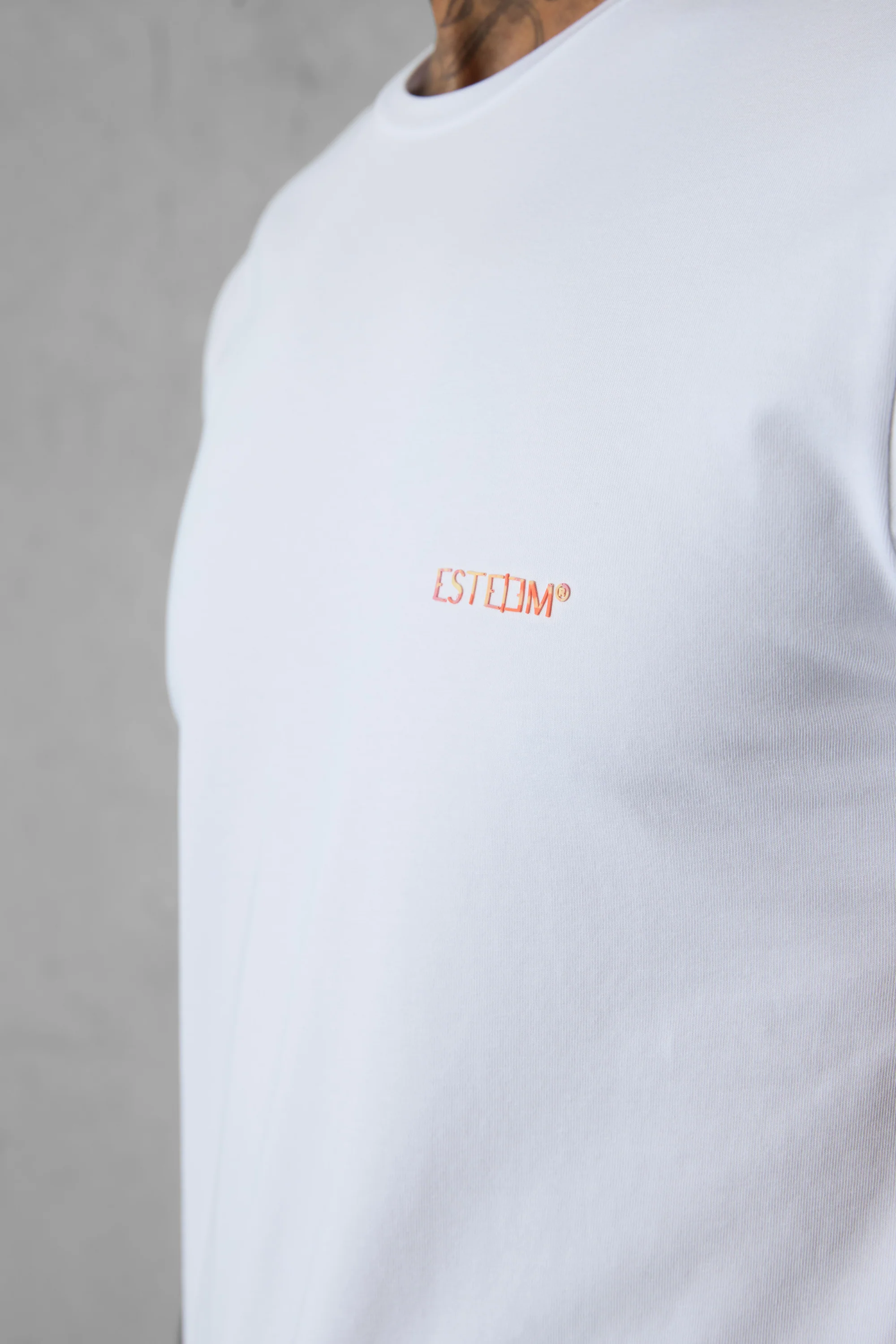 WHITE MIXED COLORS ESSENTIAL TEE - Image 2