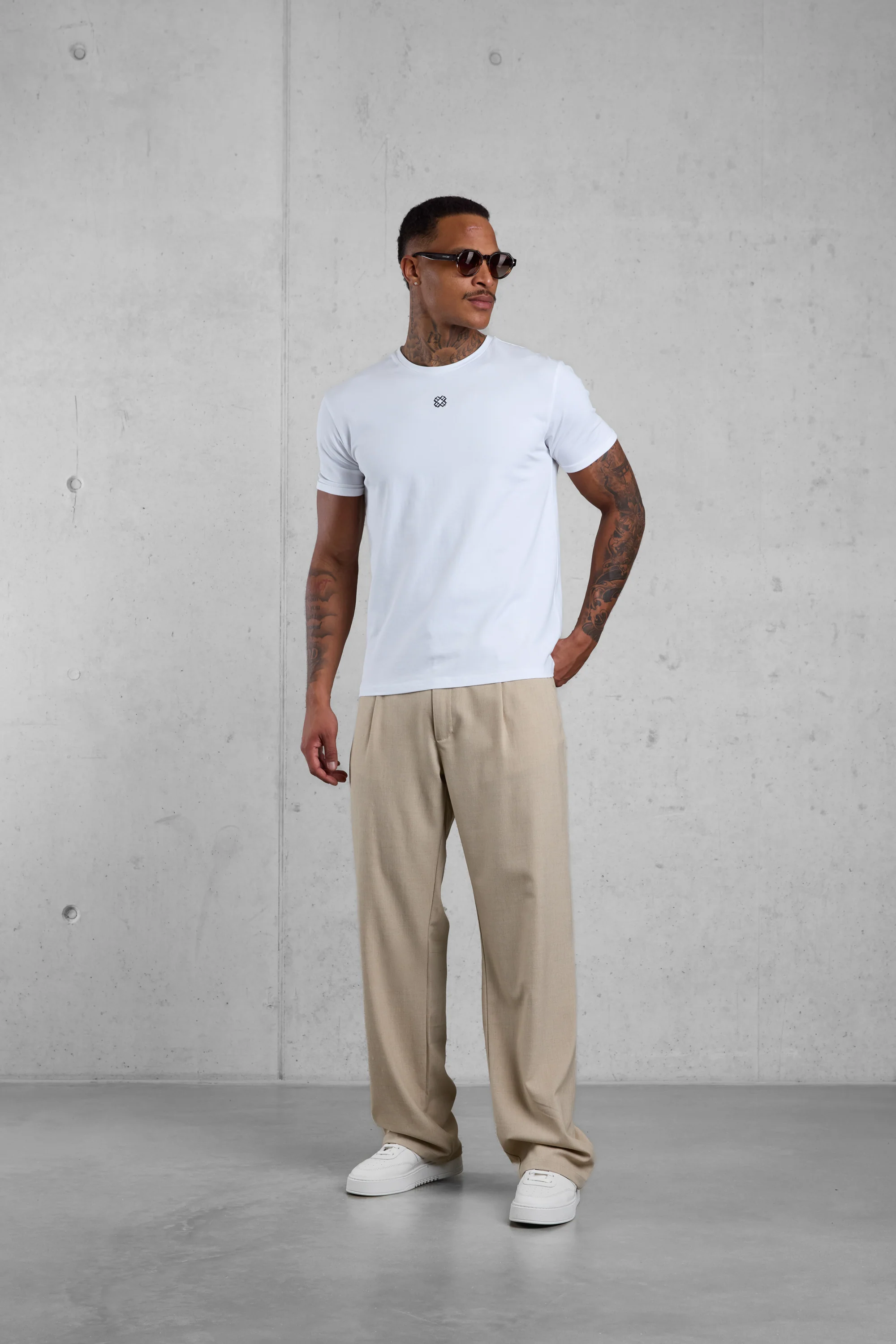 WHITE MONOGRAM TEE - Image 2