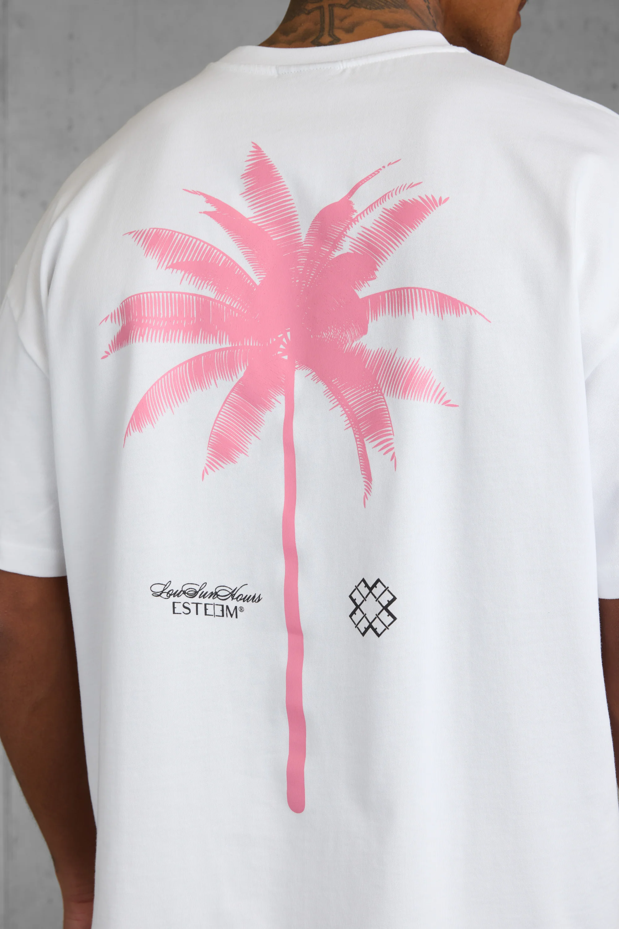 WHITE PALM OVERSIZED TEE 5.0 - Image 3